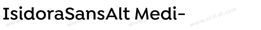 IsidoraSansAlt Medi字体转换